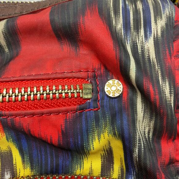 MZ Wallace Clara Ikat Nylon Print Satchel Bag Boho Indie - Picture 6 of 9